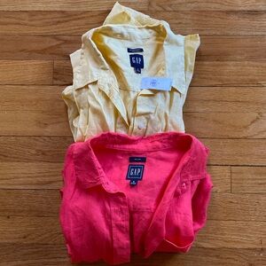 Set of 2 GAP Linen blouses